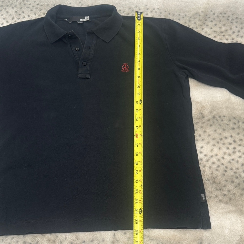 Love Moschino Black Polo with Red Logo - Picture 9 of 13
